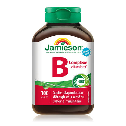 Jamieson 健體能量維他命 B 雜 + 維他命C 100 粒