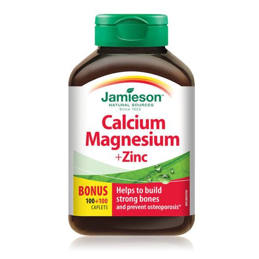 Jamieson Calcium Magnesium Zinc (Value Plus Pack) 200 Capsules