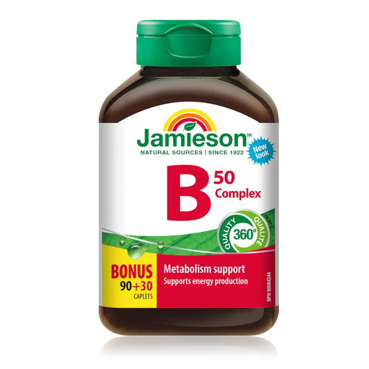 Jamieson Natural Vitamin B Complex 50 120 capsules