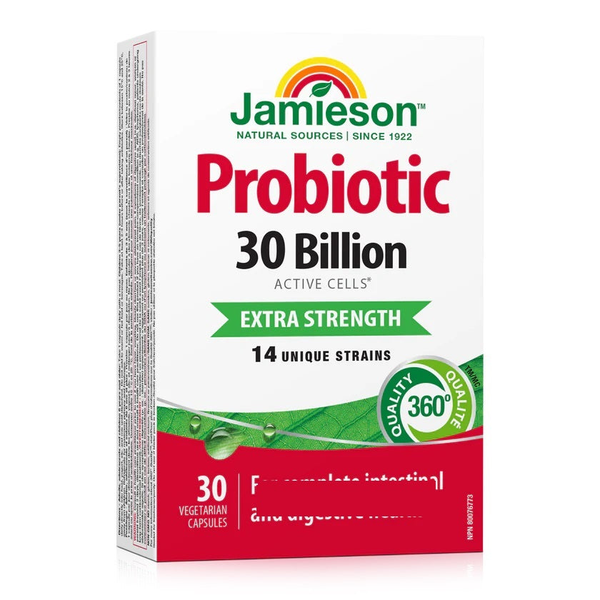 Jamieson high-efficiency pure natural probiotics for adults and children 30 billion 30 capsules