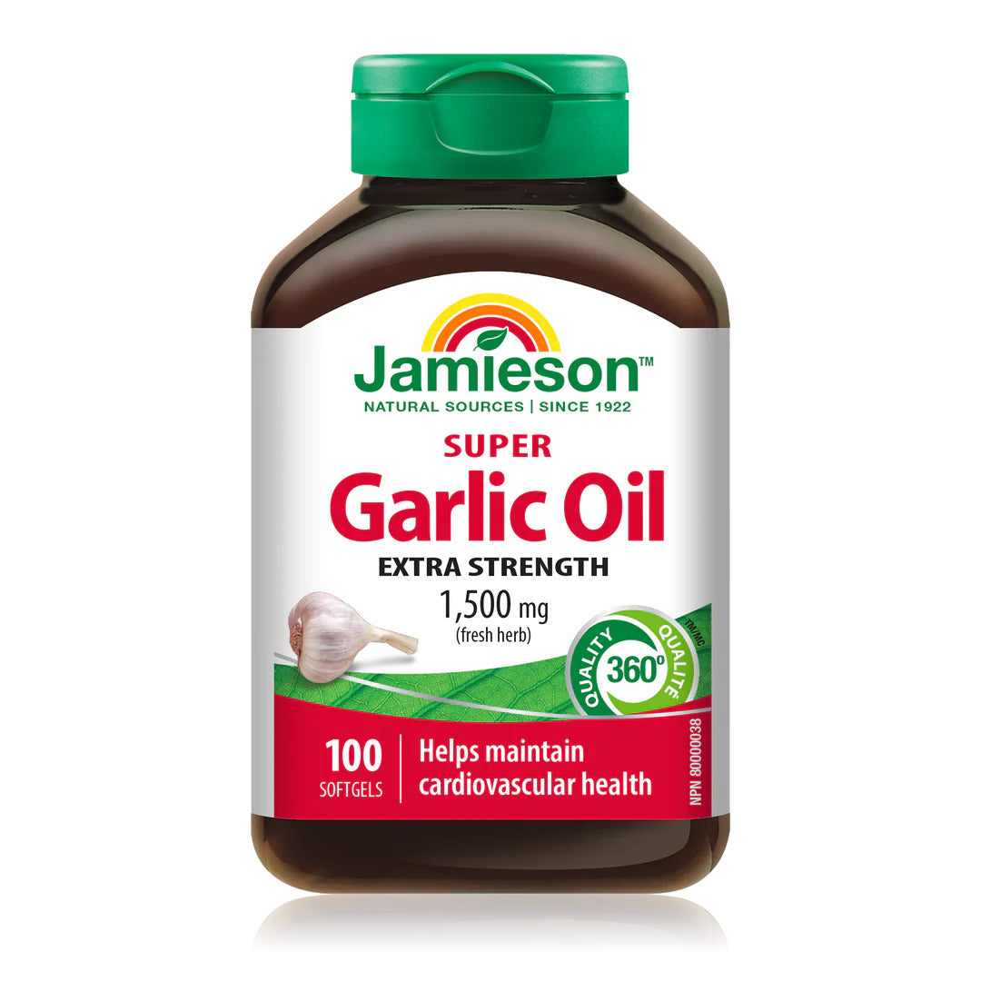 Jamieson Super Garlic Oil 1,500mg, 100 Softgels