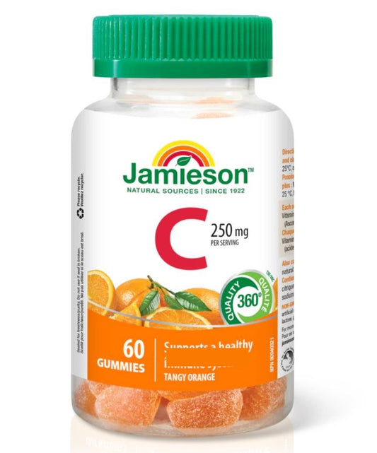 Jamieson Vitamin C Gummies - Orange Flavor 60 Gummies