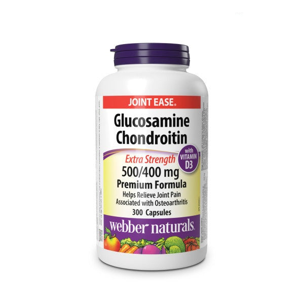 Webber Naturals - Bone-building Supreme Glucosamine Chondroitin Capsules with Vitamin D3 300 capsules